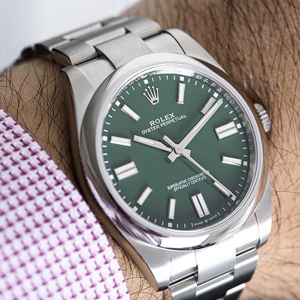 Rolex Oyster Perpetual Green Dial 