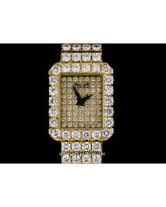 Piaget 18k Yellow Gold Fully Loaded Lady Tradition Diamonds Watch 
