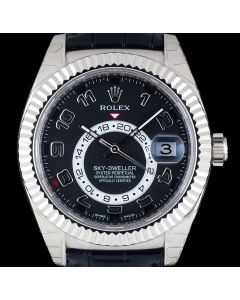 Rolex White Gold Black Dial Annual Calendar Sky-Dweller 326139