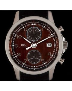 IWC Portugieser Yacht Club Boesch Limited Edition Gents Stainless Steel Mohogany Coloured Dial B&P IW390504