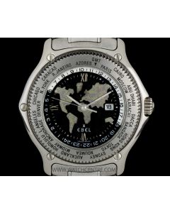 Ebel Platinum Voyager GMT Auto Worldtime Gents Wristwatch B&P
