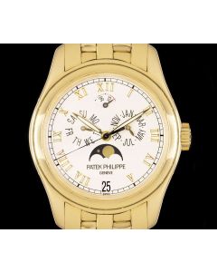 Patek Philippe Annual Calendar Men's 18k Yellow Gold White Ceramic Dial 5036/1J-001