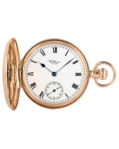 Waltham Rose Gold Keyless Lever Full Hunter Pocket Watch C1925