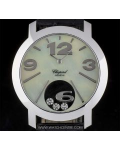 Chopard 18k White Gold Mother Of Pearl Dial Happy Diamonds Ladies Watch 20/7449 