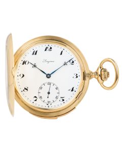 Longines 18ct Yellow Gold Full Hunter Minute Repeater Keyless Lever Pocket Watch