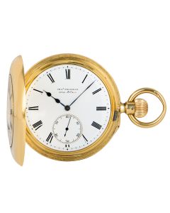 Charles Frodsham. A Rare Yellow Gold Half Hunter Half Quarter Repeating Pocket Watch C1883