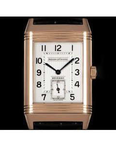 Jaeger LeCoultre Reverso Duo Gents 18k Rose Gold Day & Night Dial Q270254