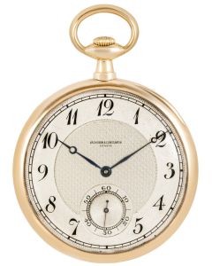 Vacheron Constantin. A Gold Slim Open Face Pocket Watch C1920