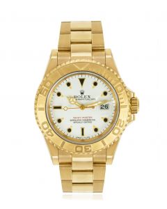 Buy Pre-owned Rolex Yacht-Master 18K Gold Blue Dial 2019 - LuxTimeCenter –  Lux Time Center