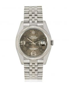 Rolex Datejust Grey Floral Dial 116234