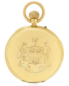 George Oram & Son. A Rare Half Quarter Repeater Gold Full Hunter Pocket Watch C1879