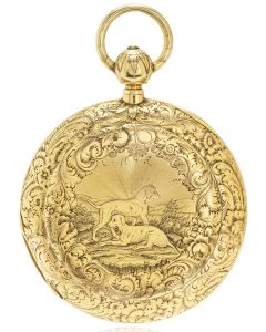 John Cragg. A Rare Heavy Gold Cabriolet Keywind Pocket Watch C1850