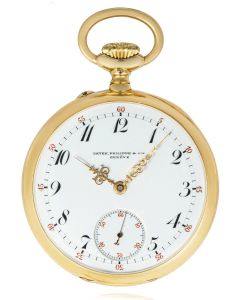 Patek Philippe. A Yellow Gold Open Face Pocket Watch C1900