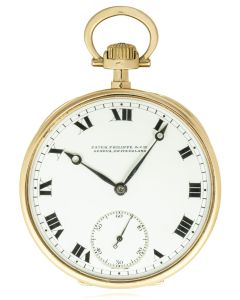 Patek Philippe. A Yellow Gold Open Face Pocket Watch C1910