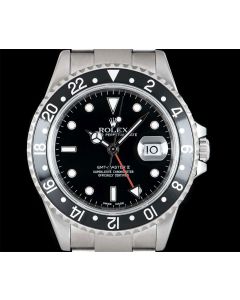 Rolex GMT-Master II Men's Stainless Steel Black Dial 16710