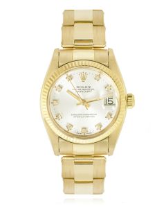 Rolex Datejust 31mm Yellow Gold Diamond Dial 6827 