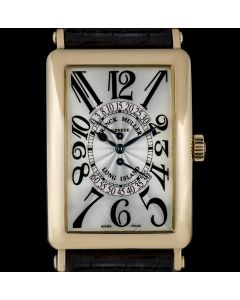 Franck Muller 18k Rose Gold Silver Dial Bi-Retro Long Island B&P 1100DSR