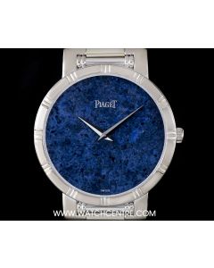 Piaget 18k White Gold Sodalite Dial Dancer Gents Wristwatch 84023 K81