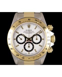 Rolex Zenith Movement Cosmograph Daytona Stainless Steel & 18k Yellow Gold Rare 4 Liner Dial B&P 16523