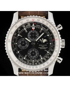 Breitling Stainless Steel Black Dial Navitimer 1461 Gents B&P A1937012