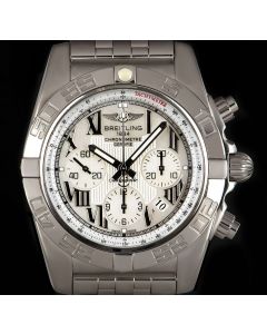 Breitling Chronomat Gents Stainless Steel Mother Of Pearl Dial AB0110