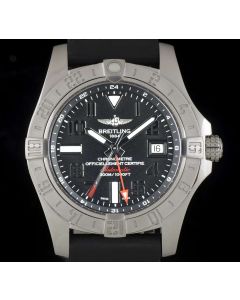 Breitling Avenger II GMT Stainless Steel Black Dial B&P A3239011/BC35