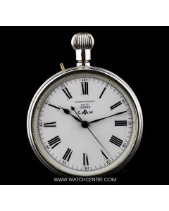 Ulysse Nardin Silver White Enamel Dial British Military Issue Deck Watch