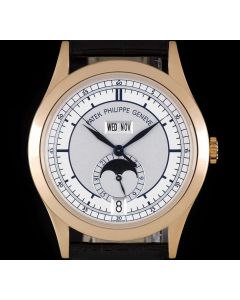 Patek Philippe Annual Calendar 18k Rose Gold Silver Dial B&P 5396R-001