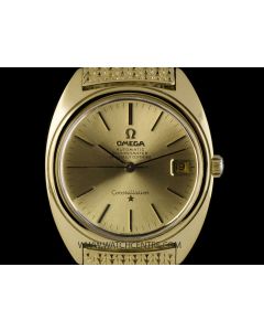 Omega 18k Yellow Gold Champagne Dial Vintage Constellation Gents