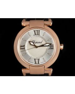 Chopard Imperiale 18k Rose Gold Ladies Silver & Mother of Pearl Dial 384822-5001