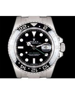 Rolex GMT-Master II Men's Stainless Steel Black Dial Ceramic Bezel 116710LN