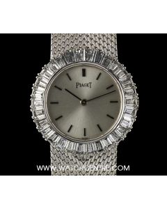 Piaget 18k White Gold Diamond Bezel Dancer Ladies Cocktail Watch 9184 B 91