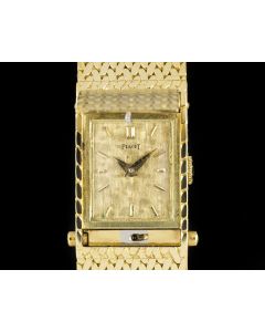 Piaget Concealed Case Women's Cocktail Dress Watch 18k Yellow Gold Champagne Dial 5340