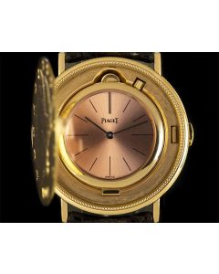 Piaget 20 Dollar Coin Vintage Gents 18k Yellow Gold Rose Dial 1894