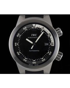 IWC Aquatimer Gents Stainless Steel Black Baton Dial IW354807