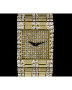 Piaget 18k Yellow Gold Diamond Set Ladies Wristwatch 7131 C6532