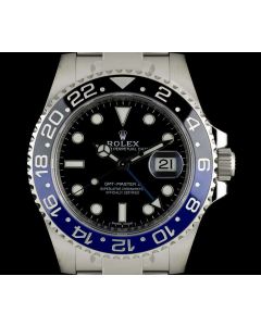 Rolex Unworn GMT-Master II Batman Stainless Steel B&P 116710BLNR