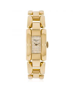 Chopard La Strada Yellow Gold Pave Diamond Dial 41/7396-0002