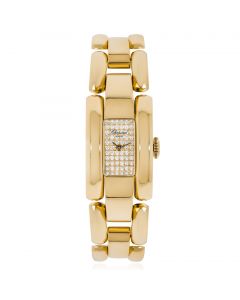 Chopard La Strada Yellow Gold Pave Diamond Dial 41/7396-0002