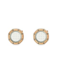 Audemars Piguet Royal Oak Cufflinks Rose Gold & Rubber