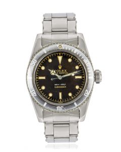 Rolex Very Rare Submariner James Bond Vintage Big Crown Tropical Gilt Dial No Crown Guard 6538