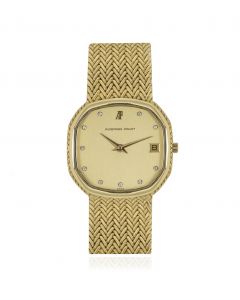 Audemars Piguet Women's Yellow Gold Diamond Dial Dress Watch 