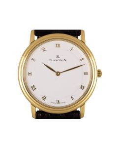 Blancpain Villeret Men's 18k Yellow Gold White Dial 0071-1418-55