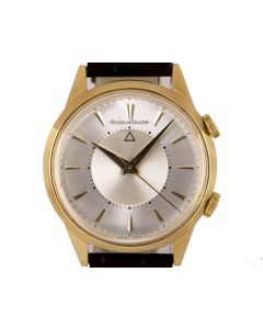 Jaeger LeCoultre Memovox Alarm Vintage Gents Gold Capped Silver Dial