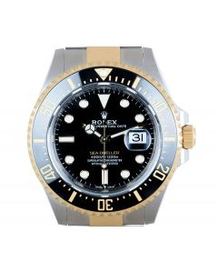 Rolex Unworn Sea-Dweller Men's Stainless Steel & 18k Yellow Gold Black Dial Ceramic Bezel B&P 126603