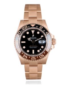 Rolex Unworn GMT-Master II Root Beer Rose Gold B&P 126715CHNR