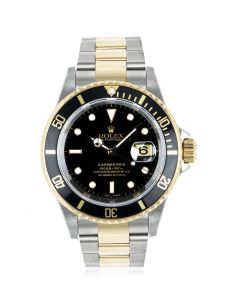 Rolex Submariner Stainless Steel & Yellow Gold Black Dial 16613