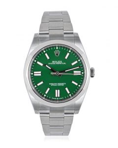 Rolex Oyster Perpetual 41mm Green Dial 124300