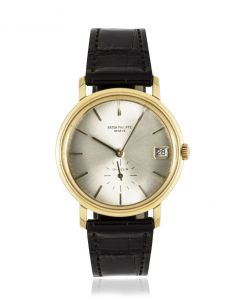 Patek Philippe Calatrava Double Name Gubelin Yellow Gold 3445