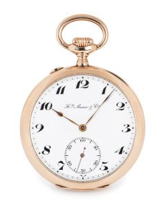 Henry Moser Open Face Pocket Watch Rose Gold